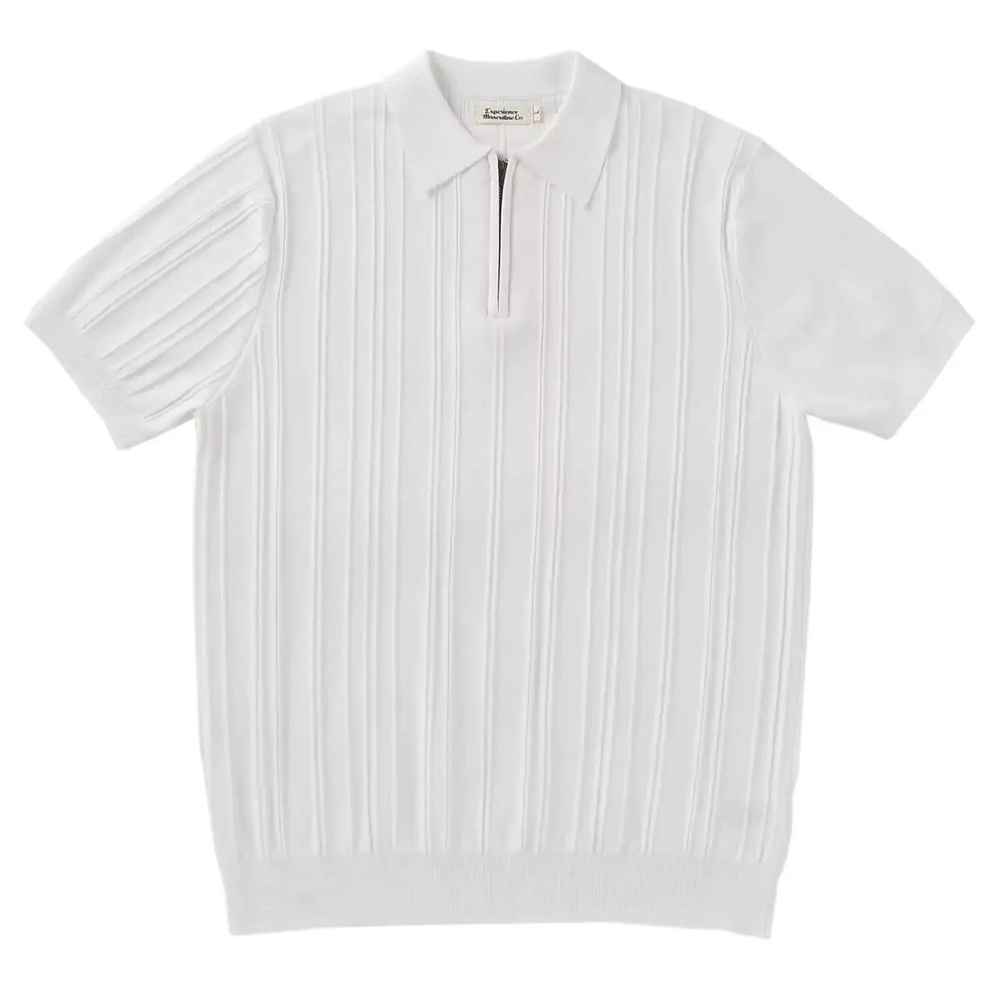 The Zip Ribbed Polo-Shirt - Men's Luxury Knit Polo Shirt | Classic Elegant | Alex Shogun Alex Shogun Men's Clothes
