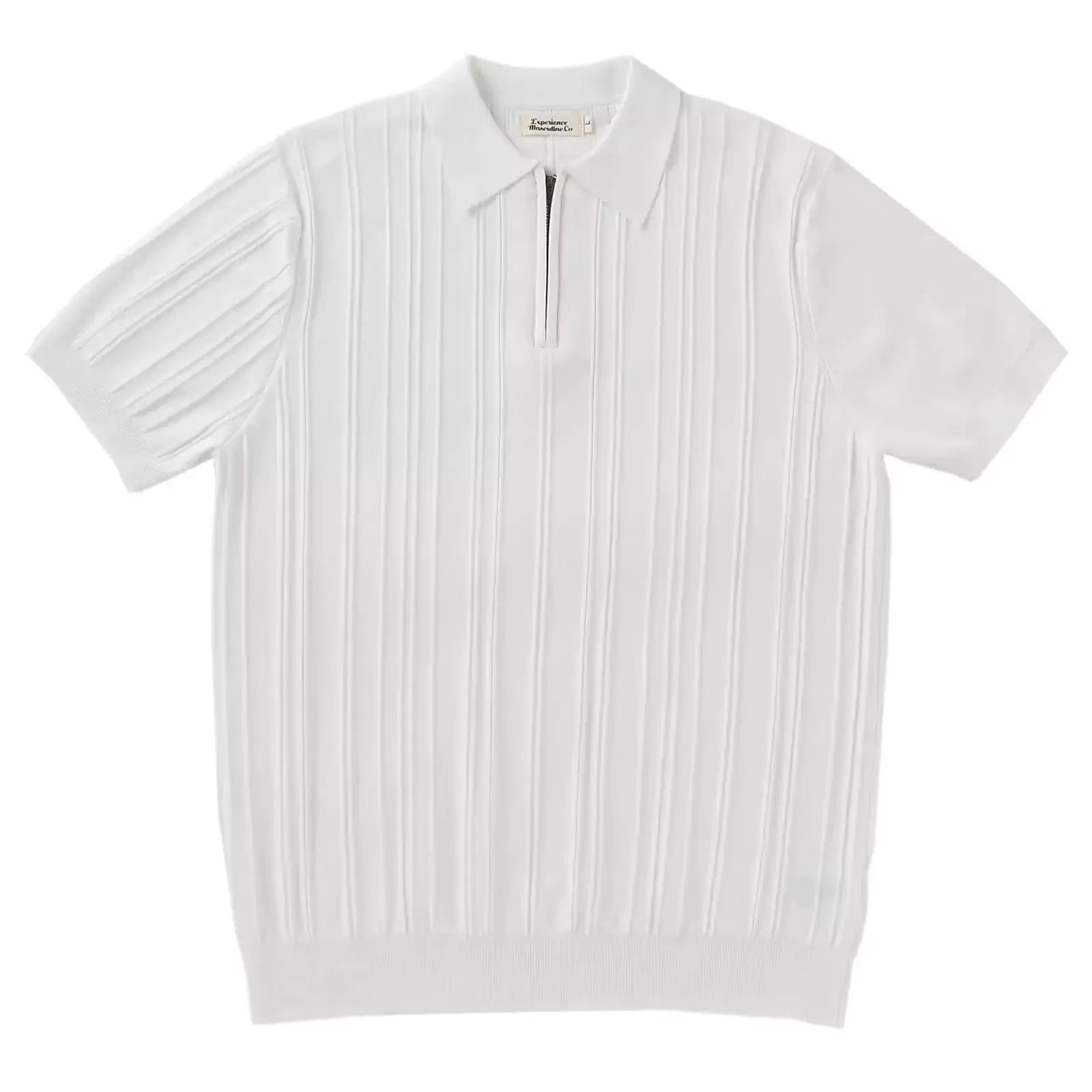 The Zip Ribbed Polo-Shirt - Men's Luxury Knit Polo Shirt | Classic Elegant | Alex Shogun Alex Shogun Men's Clothes