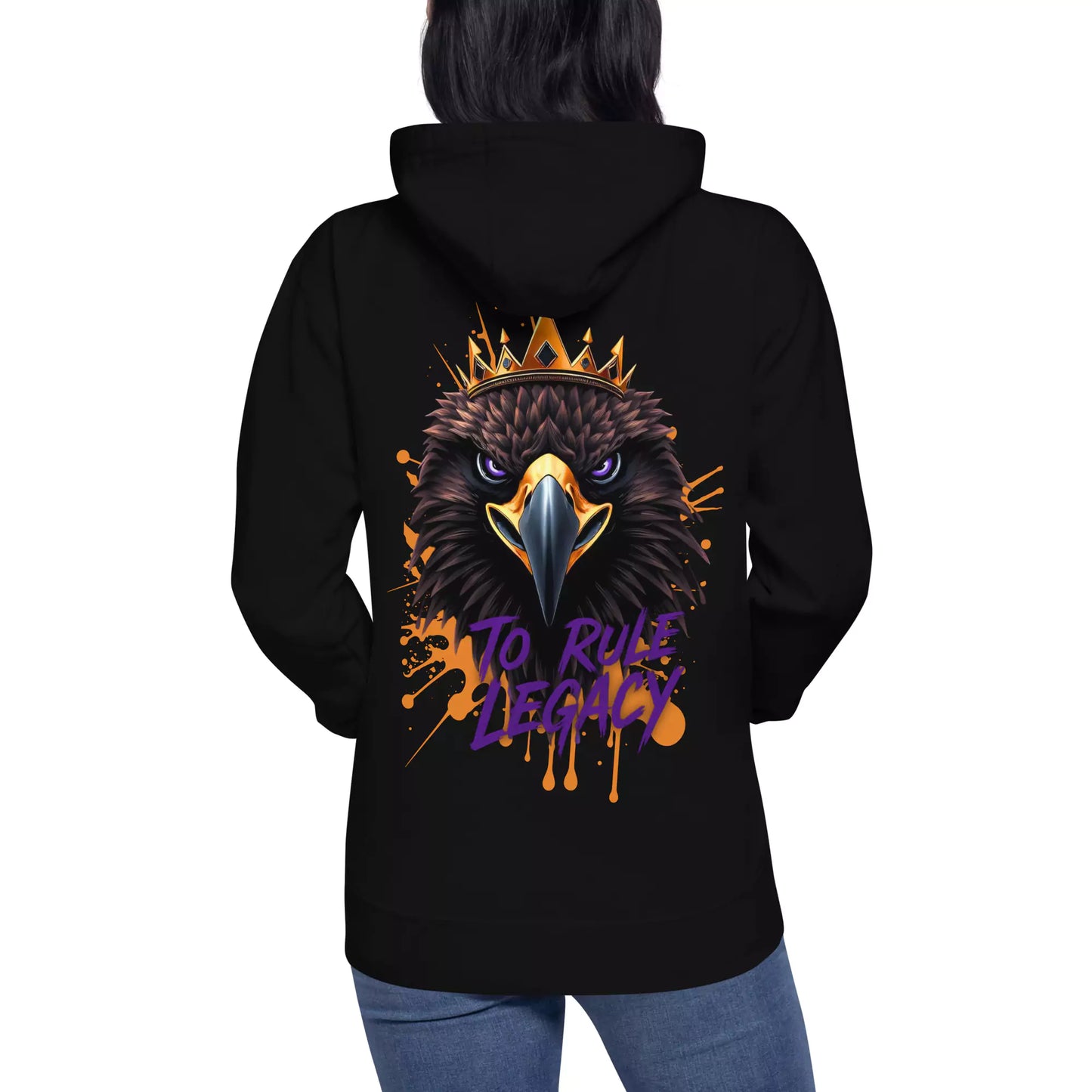 The Legacy Reign Hoodie - Men's Black Graphic Hoodie | Dark Masculine Premium | Alex Shogun Alex Shogun Men's Clothes