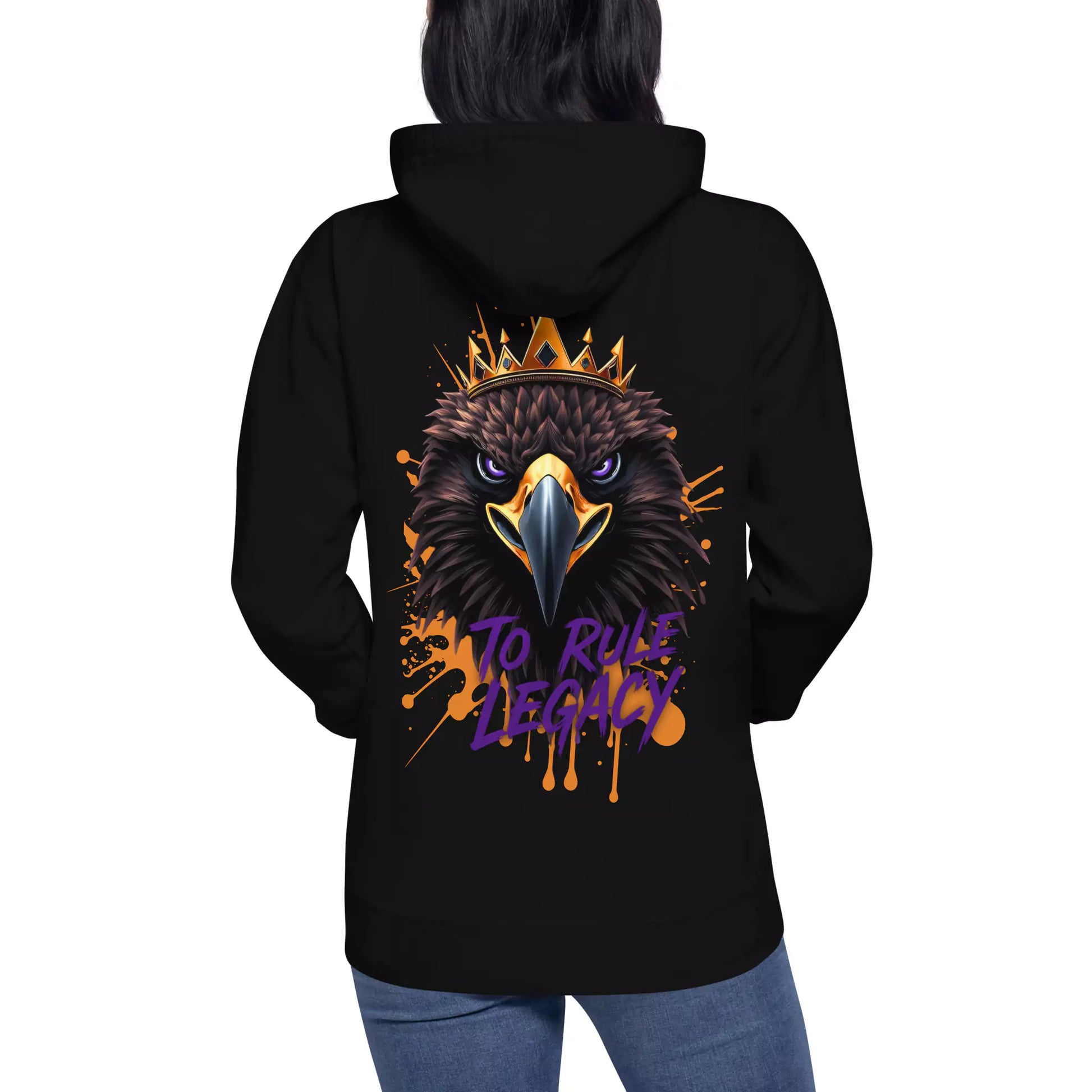 The Legacy Reign Hoodie - Men's Black Graphic Hoodie | Dark Masculine Premium | Alex Shogun Alex Shogun Men's Clothes