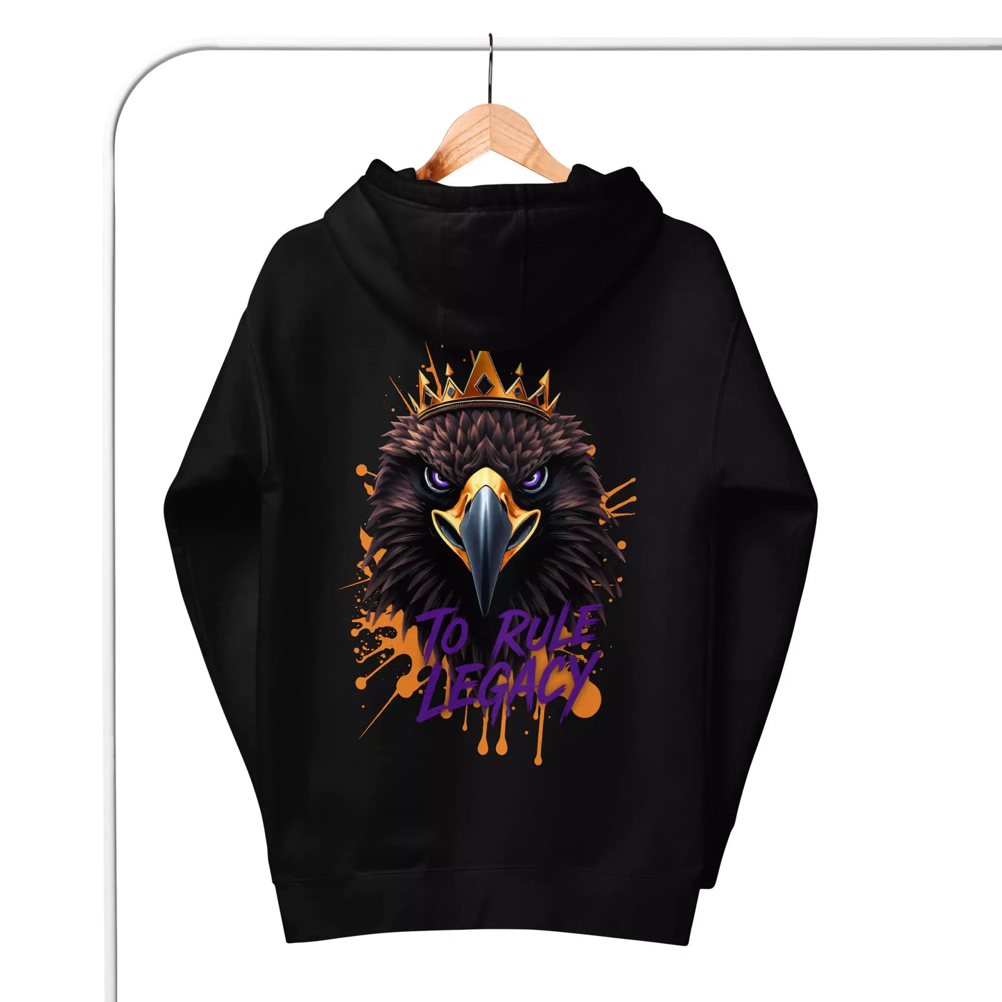 The Legacy Reign Hoodie - Men's Black Graphic Hoodie | Dark Masculine Premium | Alex Shogun Alex Shogun Men's Clothes