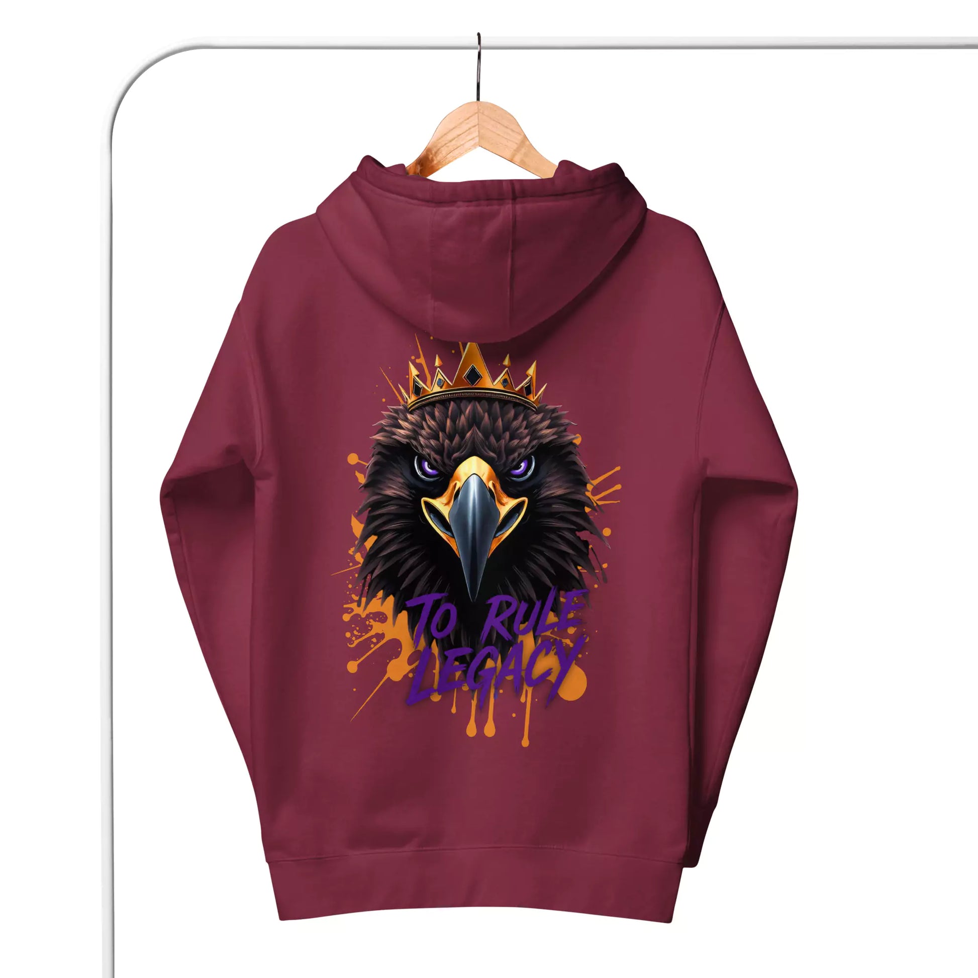 The Legacy Reign Hoodie - Men's Black Graphic Hoodie | Dark Masculine Premium | Alex Shogun Alex Shogun Men's Clothes