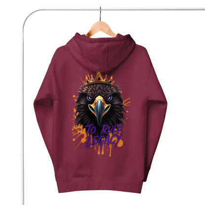 The Legacy Reign Hoodie - Men's Black Graphic Hoodie | Dark Masculine Premium | Alex Shogun Alex Shogun Men's Clothes