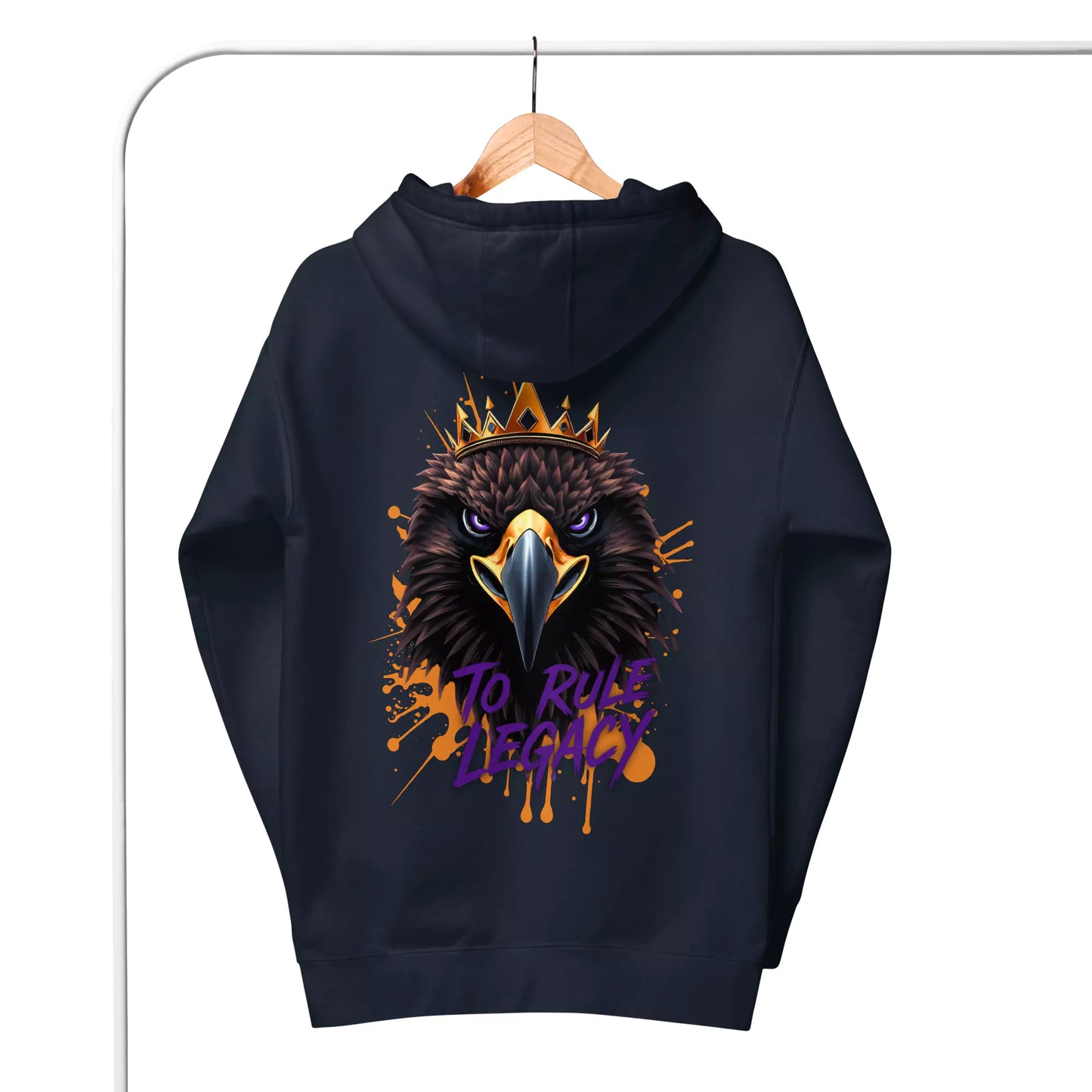 The Legacy Reign Hoodie - Men's Black Graphic Hoodie | Dark Masculine Premium | Alex Shogun Alex Shogun Men's Clothes