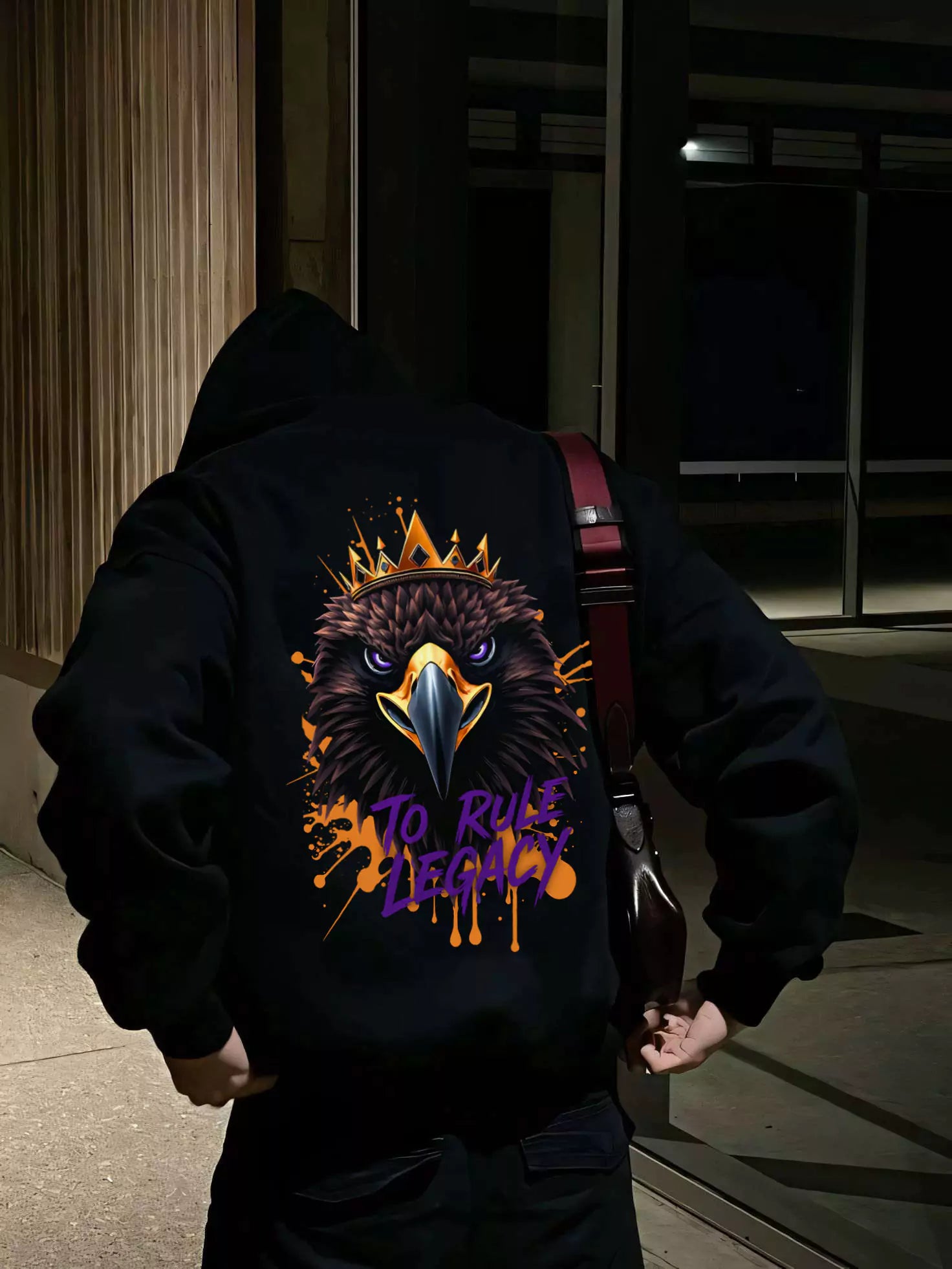 The Legacy Reign Hoodie - Men's Black Graphic Hoodie | Dark Masculine Premium | Alex Shogun Alex Shogun Men's Clothes