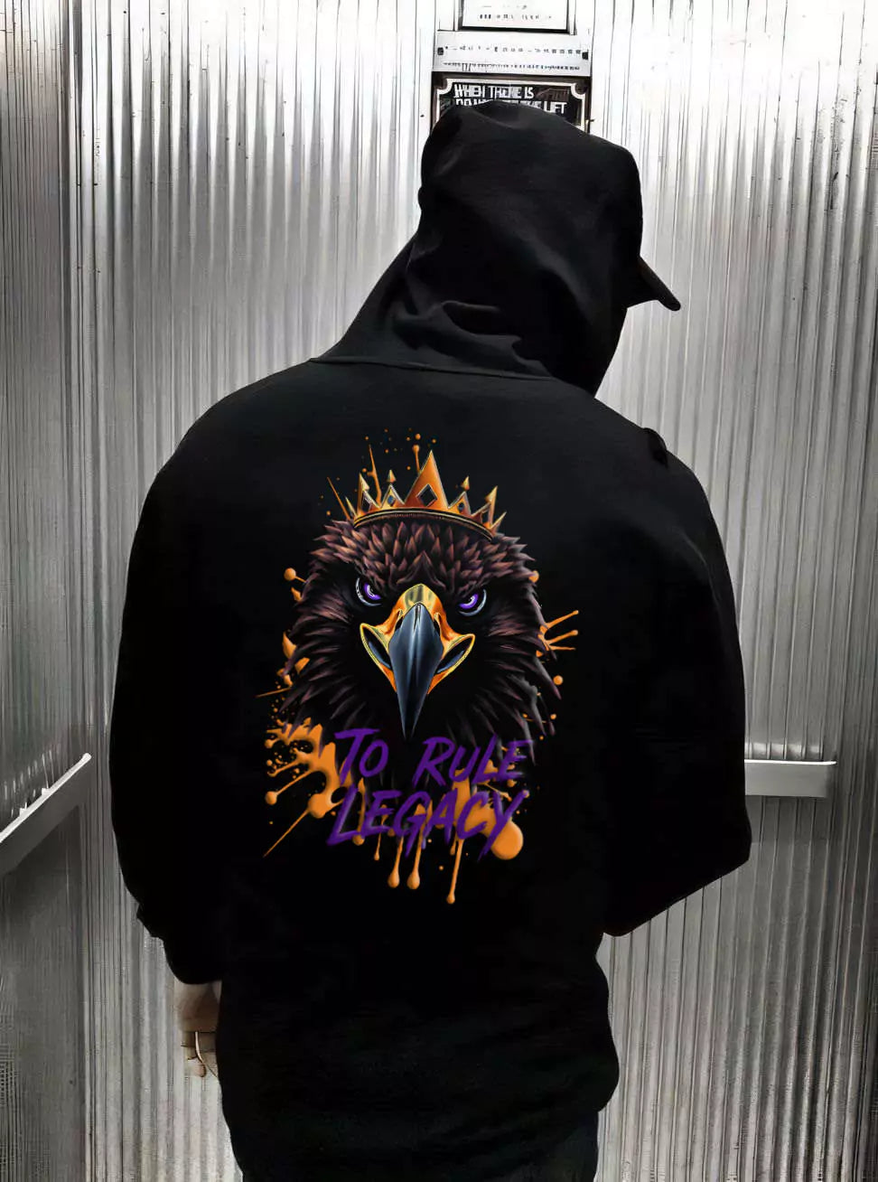 The Legacy Reign Hoodie - Men's Black Graphic Hoodie | Dark Masculine Premium | Alex Shogun Alex Shogun Men's Clothes