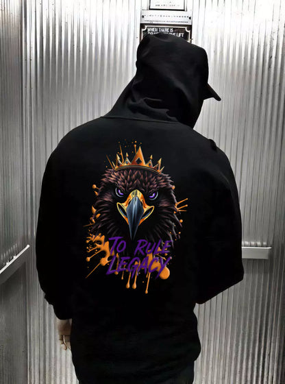 The Legacy Reign Hoodie - Men's Black Graphic Hoodie | Dark Masculine Premium | Alex Shogun Alex Shogun Men's Clothes