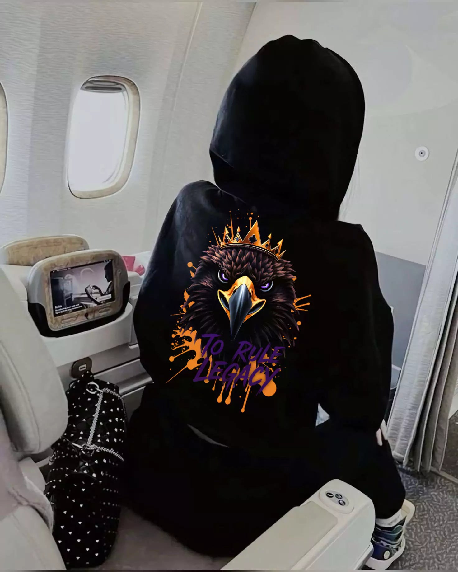The Legacy Reign Hoodie - Men's Black Graphic Hoodie | Dark Masculine Premium | Alex Shogun Alex Shogun Men's Clothes