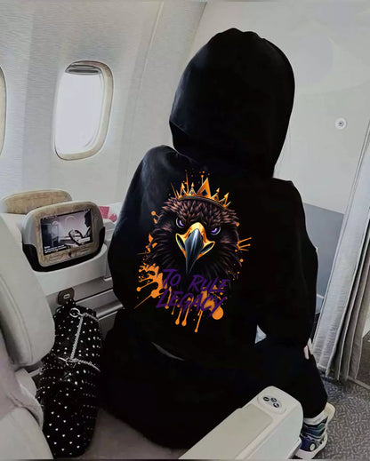 The Legacy Reign Hoodie - Men's Black Graphic Hoodie | Dark Masculine Premium | Alex Shogun Alex Shogun Men's Clothes