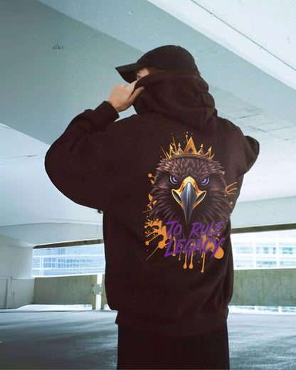 The Legacy Reign Hoodie - Men's Black Graphic Hoodie | Dark Masculine Premium | Alex Shogun Alex Shogun Men's Clothes