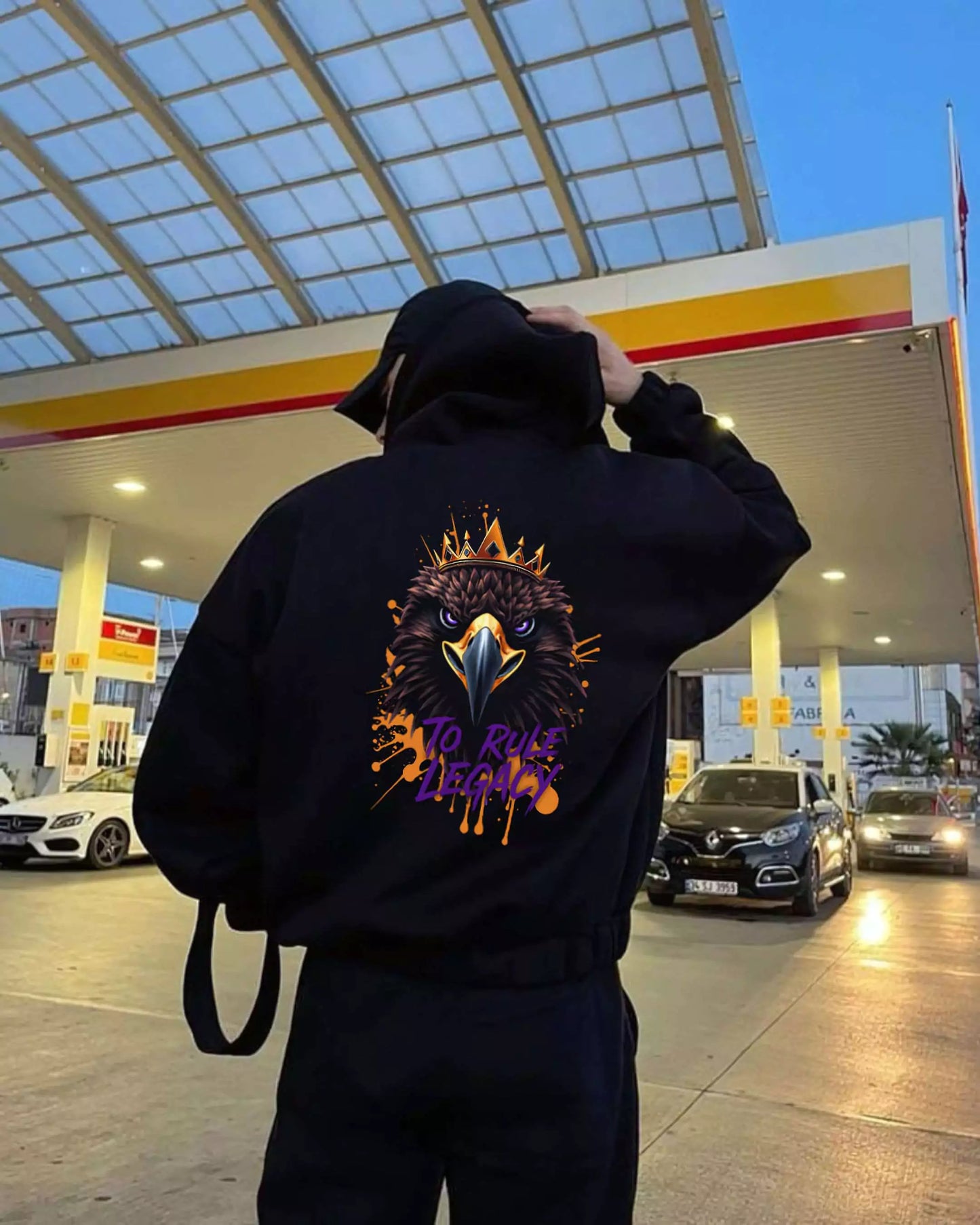 The Legacy Reign Hoodie - Men's Black Graphic Hoodie | Dark Masculine Premium | Alex Shogun Alex Shogun Men's Clothes