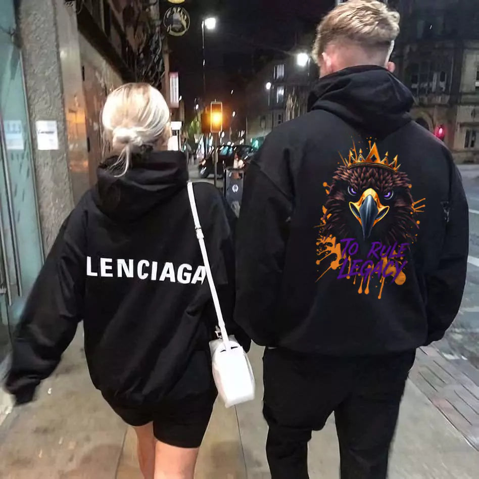 The Legacy Reign Hoodie - Men's Black Graphic Hoodie | Dark Masculine Premium | Alex Shogun Alex Shogun Men's Clothes