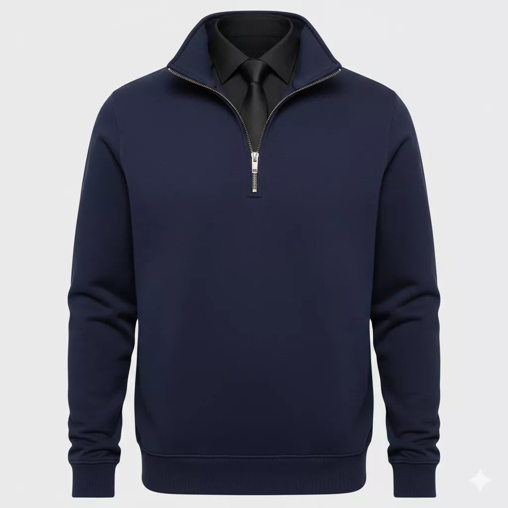Men's Quarter Zip Sweatshirt | Organic Cotton Classic | Alex Shogun