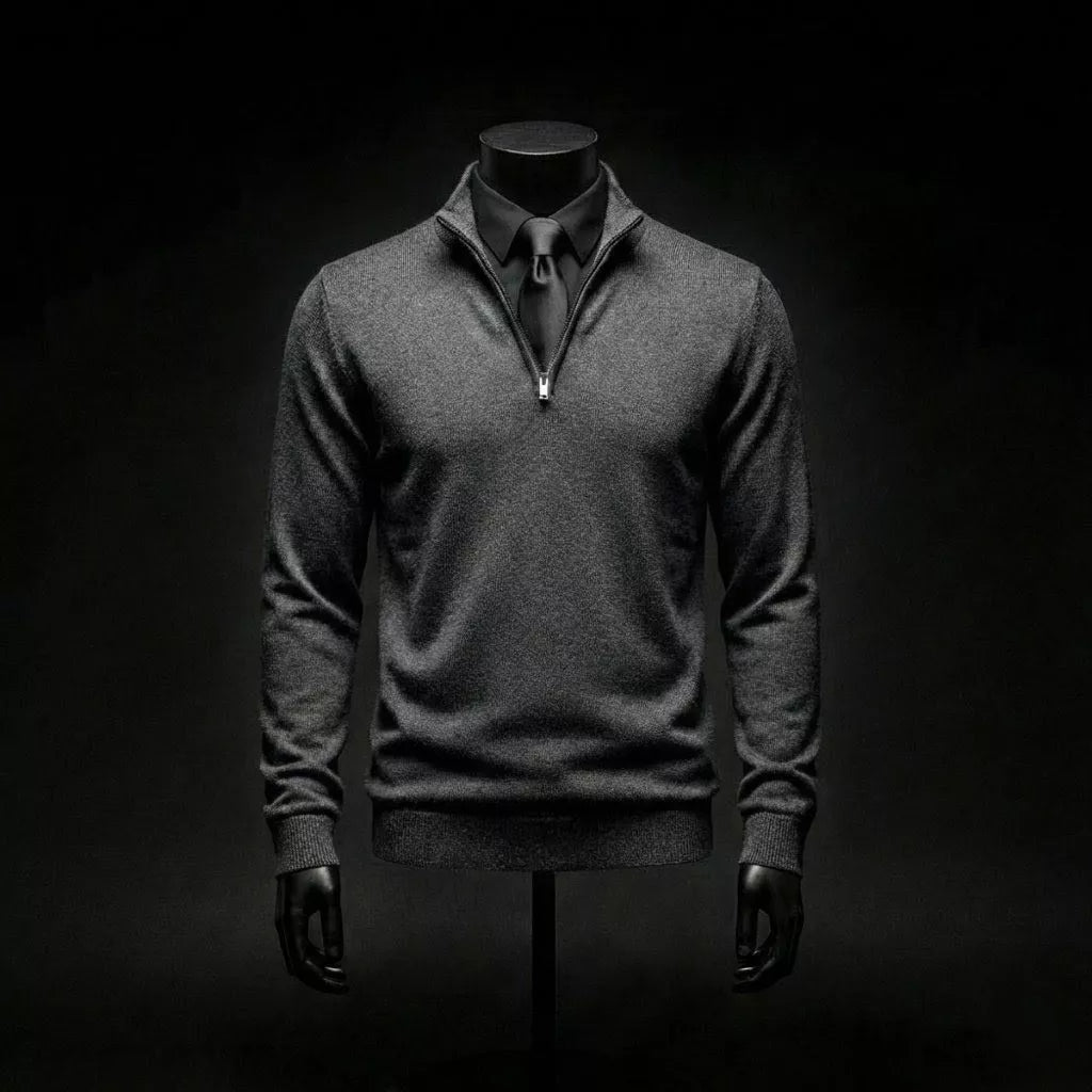 Men's Quarter Zip Sweatshirt | Organic Cotton Classic | Alex Shogun
