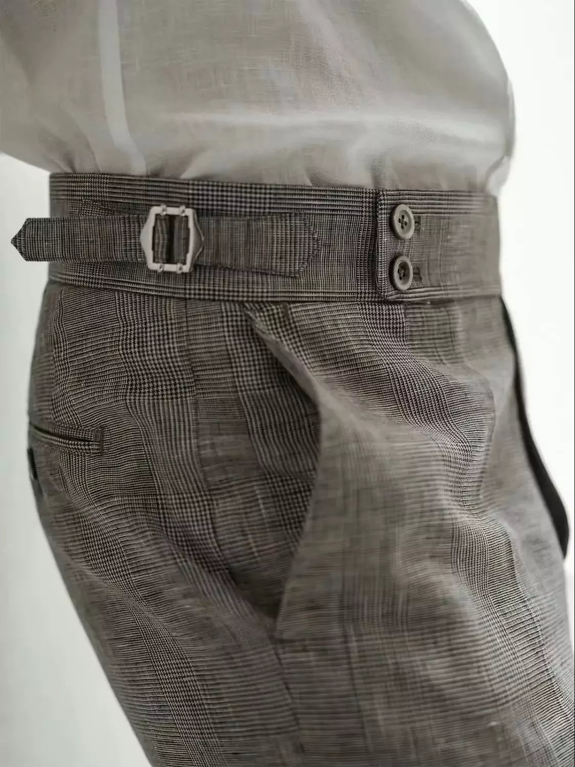 The Naple Checkered Trousers - Men's Checkered Pleated Trousers | Elegant Style | Alex Shogun Alex Shogun Men's Clothes