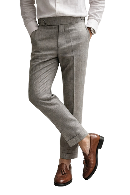 The Naple Checkered Trousers - Men's Checkered Pleated Trousers | Elegant Style | Alex Shogun Alex Shogun Men's Clothes