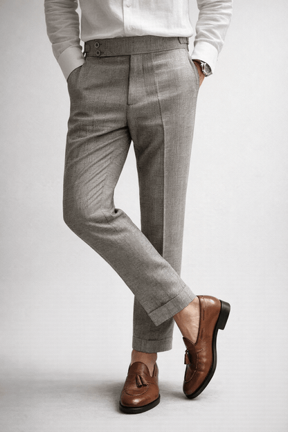 The Naple Checkered Trousers - Men's Checkered Pleated Trousers | Elegant Style | Alex Shogun Alex Shogun Men's Clothes