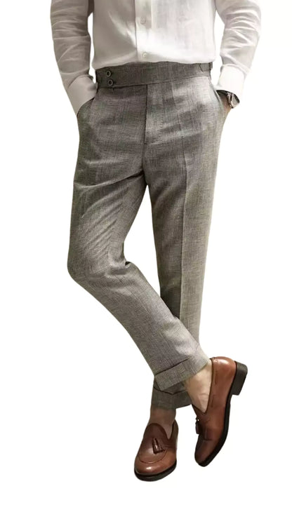 The Naples Club Trousers - The Naples Club Trousers – Pleated Checkered Pants for Men Alex Shogun Men's Clothes