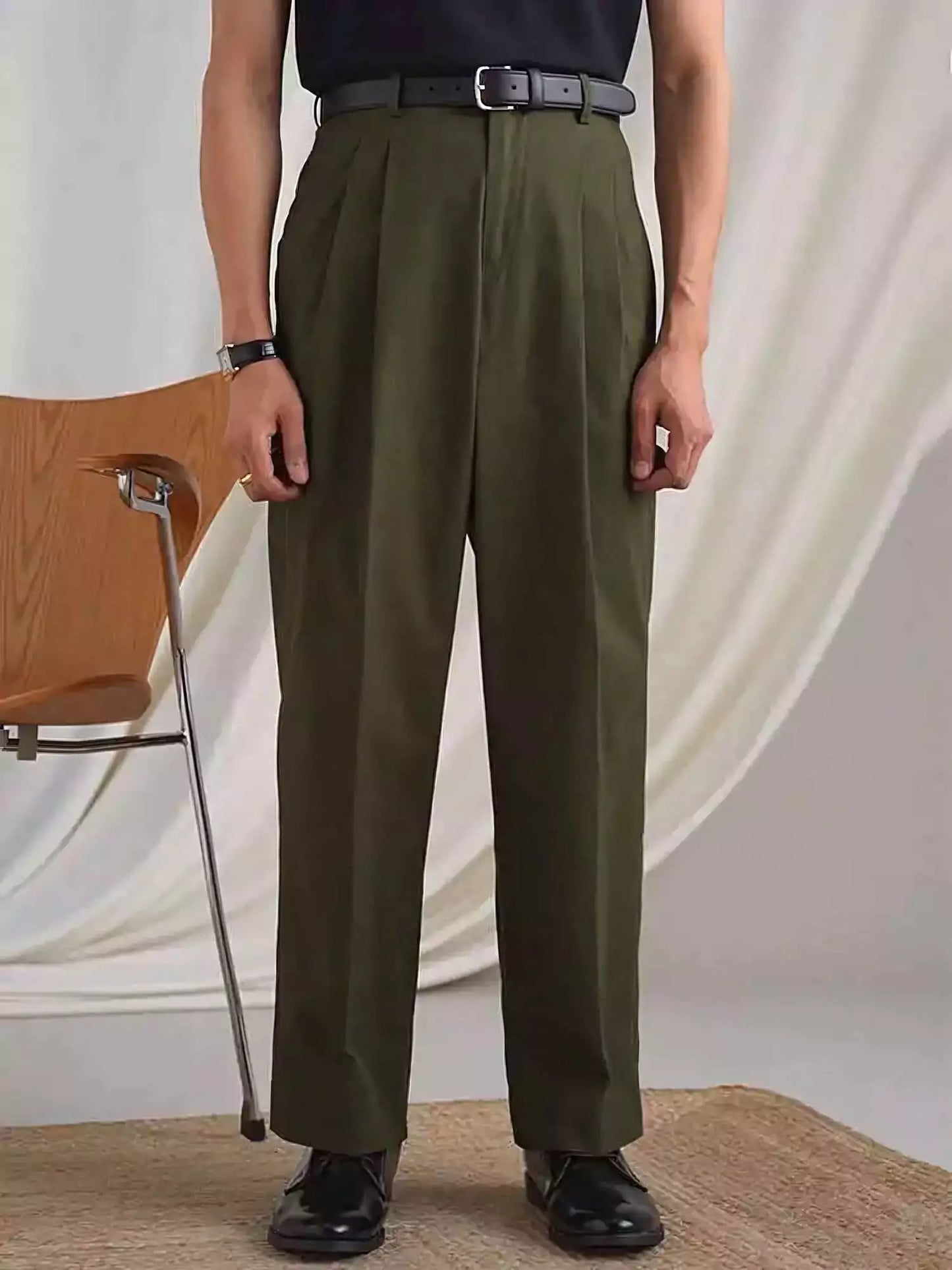 The Napoli High-Waist Pants - The Napoli High-Waist Pants Alex Shogun Men's Clothes