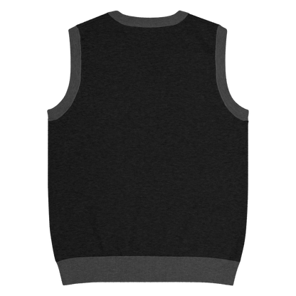 The Noir Essential Vest - Men's Black Knit Vest | Dark V-Neck Sweater Vest | Alex Shogun Alex Shogun Men's Clothes