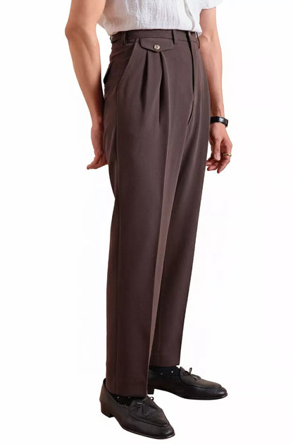 The Regent High-Waisted Trousers - Men's High Waist Dress Trousers | Tailored Classic Fit | Alex Shogun Alex Shogun Men's Clothes