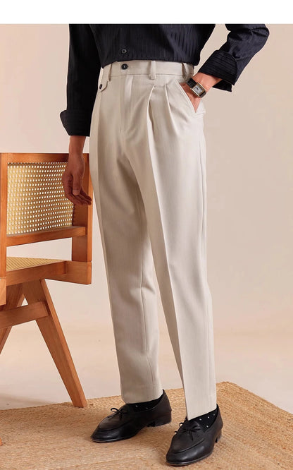 The Regent High-Waisted Trousers - Men's High Waist Dress Trousers | Tailored Classic Fit | Alex Shogun Alex Shogun Men's Clothes