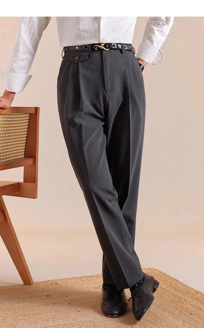 The Regent High-Waisted Trousers - Men's High Waist Dress Trousers | Tailored Classic Fit | Alex Shogun Alex Shogun Men's Clothes