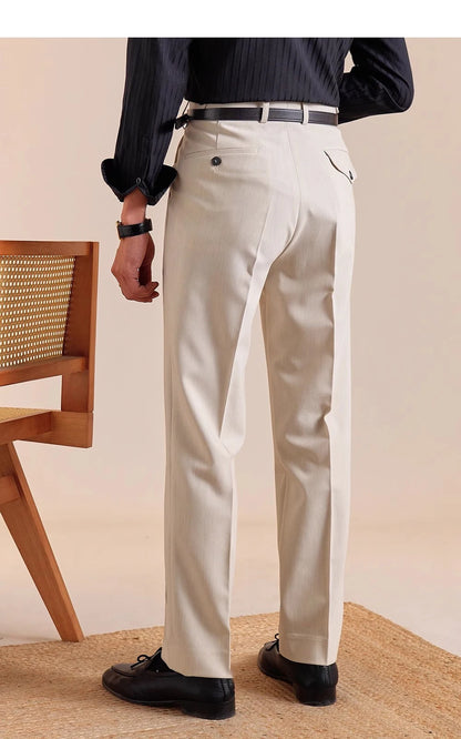 The Regent High-Waisted Trousers - Men's High Waist Dress Trousers | Tailored Classic Fit | Alex Shogun Alex Shogun Men's Clothes