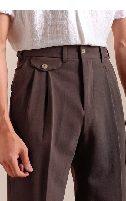 The Regent High-Waisted Trousers - Men's High Waist Dress Trousers | Tailored Classic Fit | Alex Shogun Alex Shogun Men's Clothes