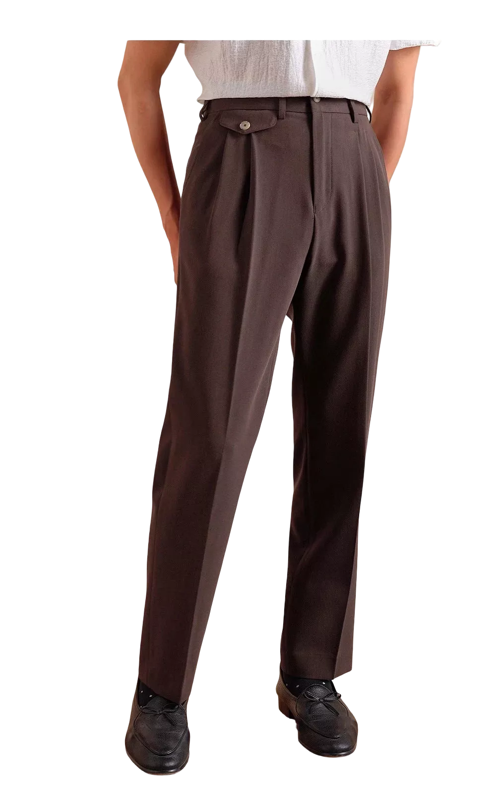 The Regent High-Waisted Trousers - Men's High Waist Dress Trousers | Tailored Classic Fit | Alex Shogun Alex Shogun Men's Clothes