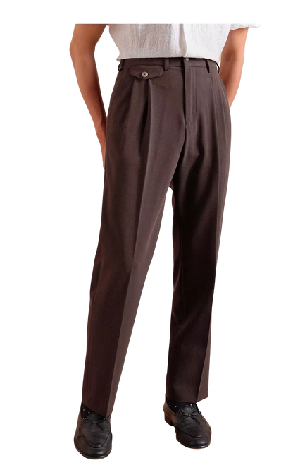 The Regent High-Waisted Trousers - Men's High Waist Dress Trousers | Tailored Classic Fit | Alex Shogun Alex Shogun Men's Clothes