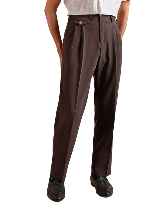 The Regent High-Waisted Trousers - Men's High Waist Dress Trousers | Tailored Classic Fit | Alex Shogun Alex Shogun Men's Clothes