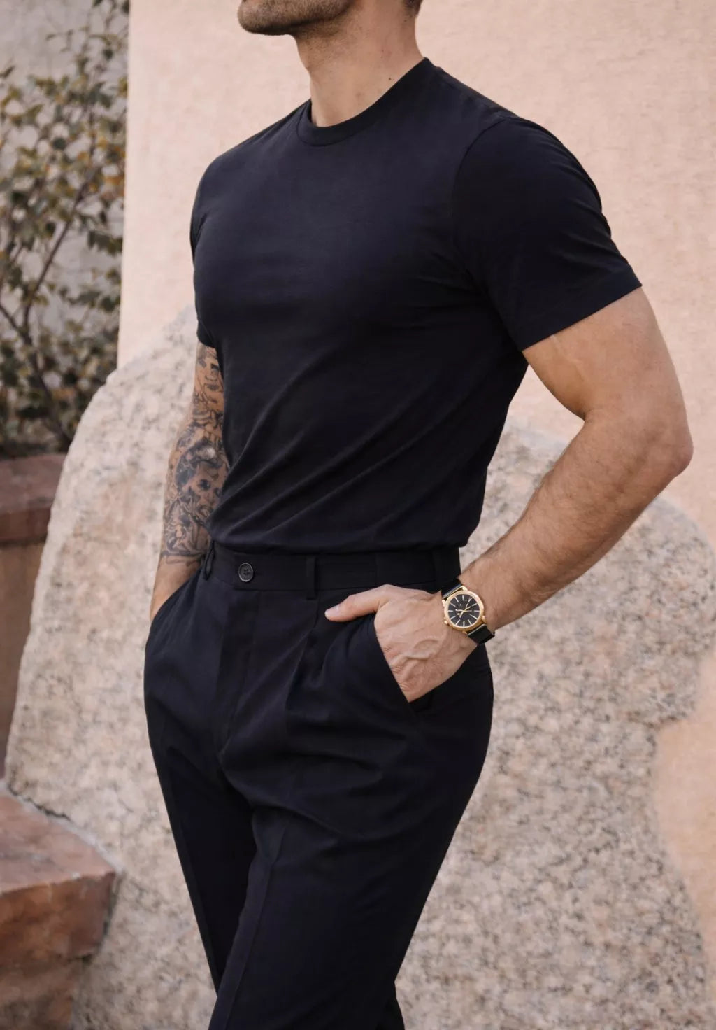 The Stealth Crewneck Organic Tee - The Stealth Crewneck Organic Tee Alex Shogun Men's Clothes