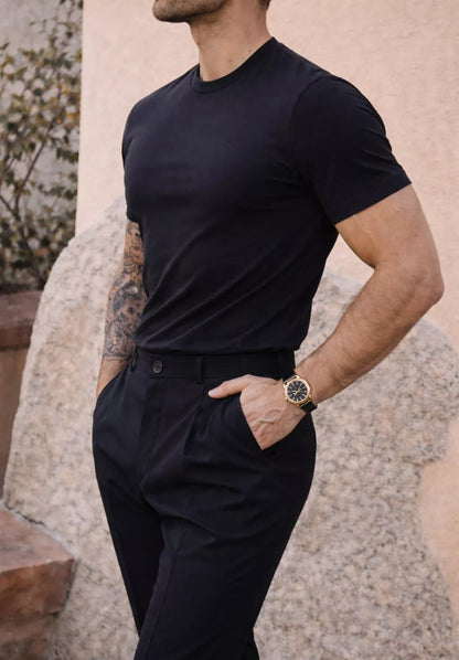 The Stealth Crewneck Organic Tee - The Stealth Crewneck Organic Tee Alex Shogun Men's Clothes