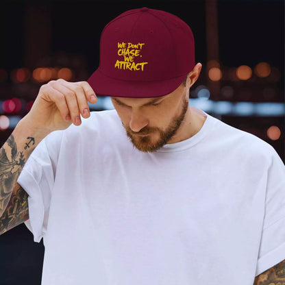 The Unchase Snapback Hat - Men's Snapback Hat | Dark Masculine Cap | Alex Shogun Alex Shogun Men's Clothes