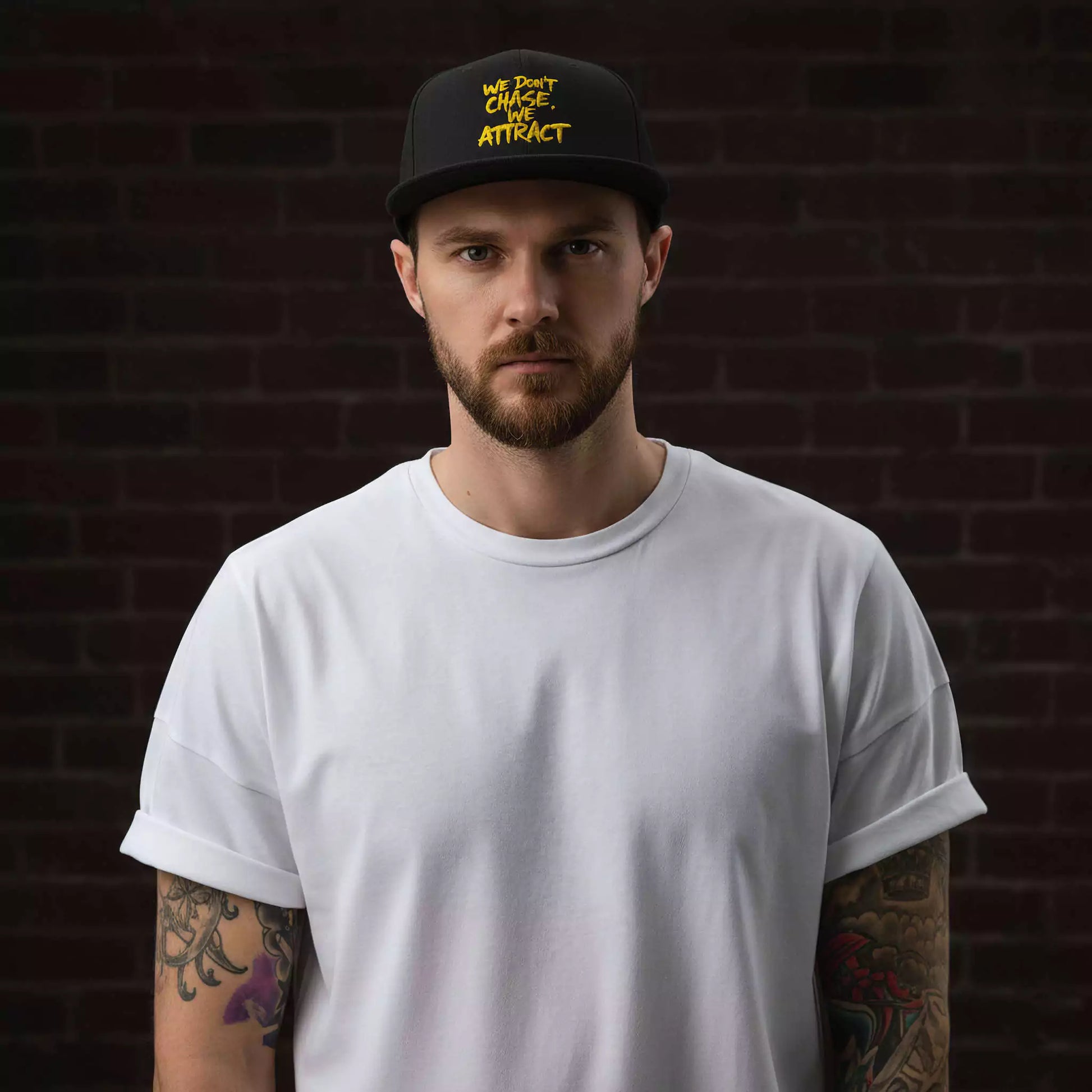 The Unchase Snapback Hat - Men's Snapback Hat | Dark Masculine Cap | Alex Shogun Alex Shogun Men's Clothes