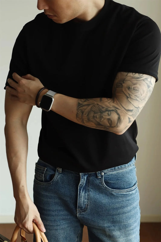 The Alex Shogun Coastal Crewneck Tee - The Alex Shogun Coastal Crewneck Tee - Cotton, Loose Fit for Men Alex Shogun Men's Clothes