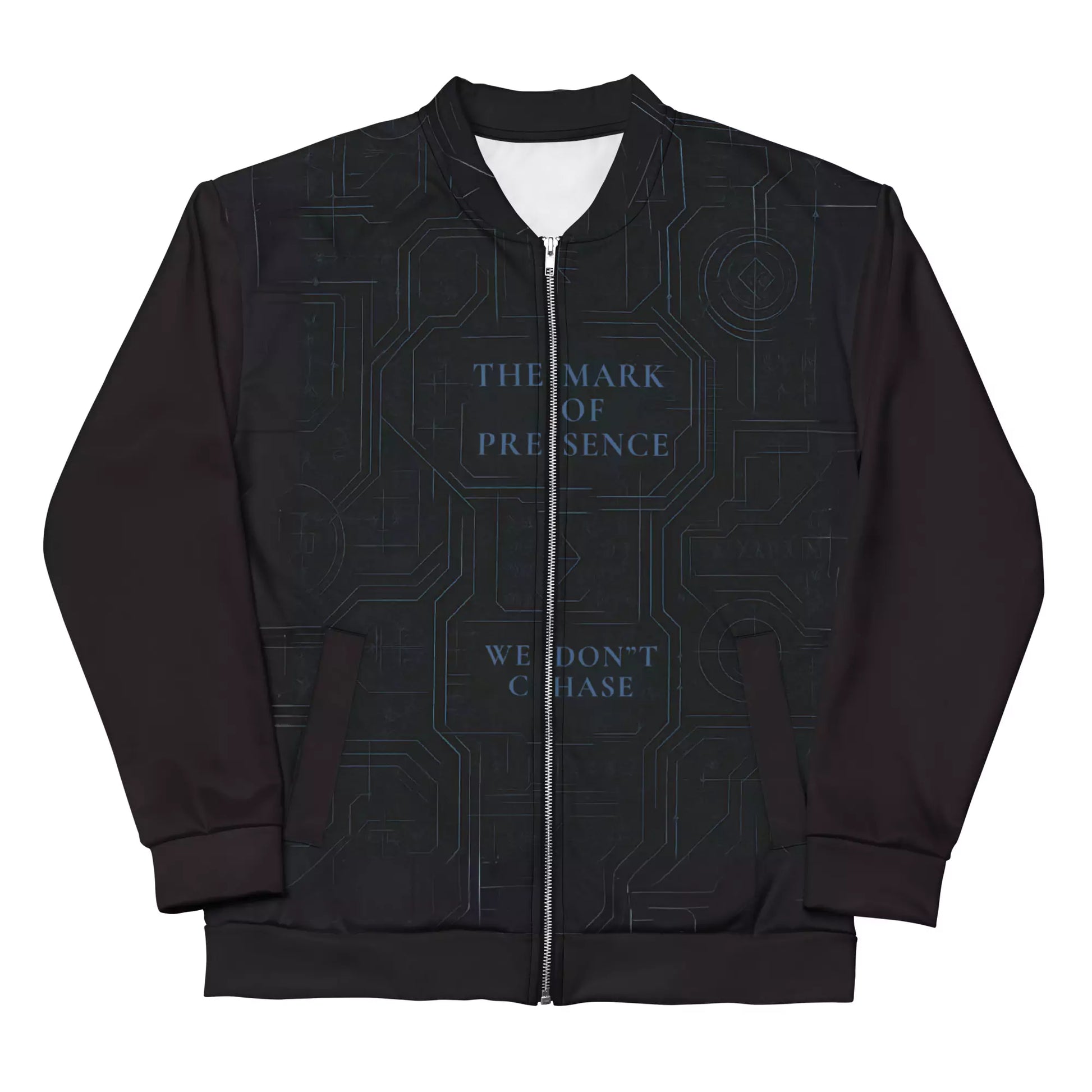 The Mark of Presence Bomber Jacket - The Mark of Presence Black Bomber Jacket for Men | Best Bomber Jackets Alex Shogun Men's Clothes