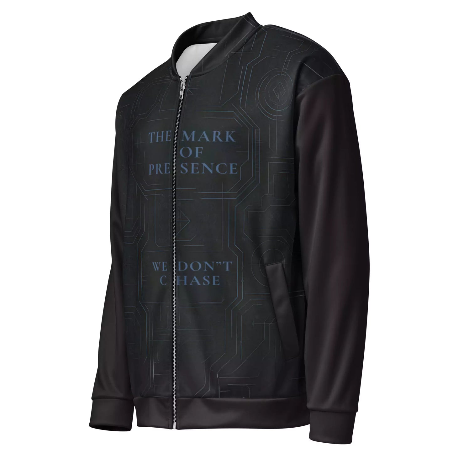 The Mark of Presence Bomber Jacket - The Mark of Presence Black Bomber Jacket for Men | Best Bomber Jackets Alex Shogun Men's Clothes