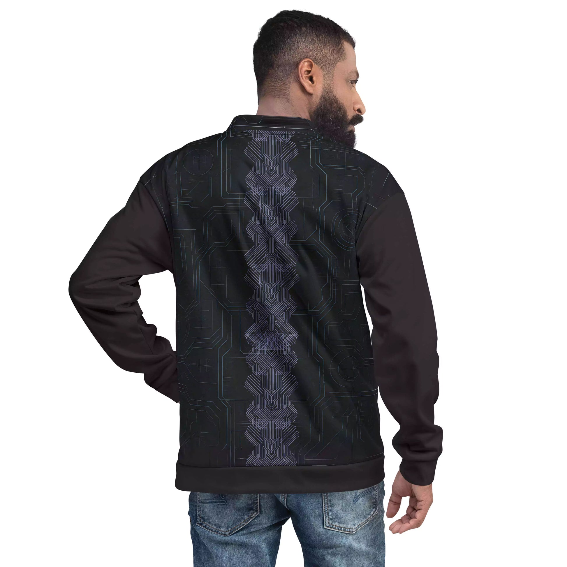 The Mark of Presence Bomber Jacket - The Mark of Presence Black Bomber Jacket for Men | Best Bomber Jackets Alex Shogun Men's Clothes