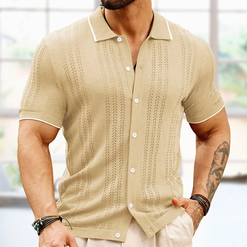 The Gatsby Cuban Polo Shirt - The Gatsby Men's Cuban Shirts | Stylish & Comfortable Alex Shogun Men's Clothes