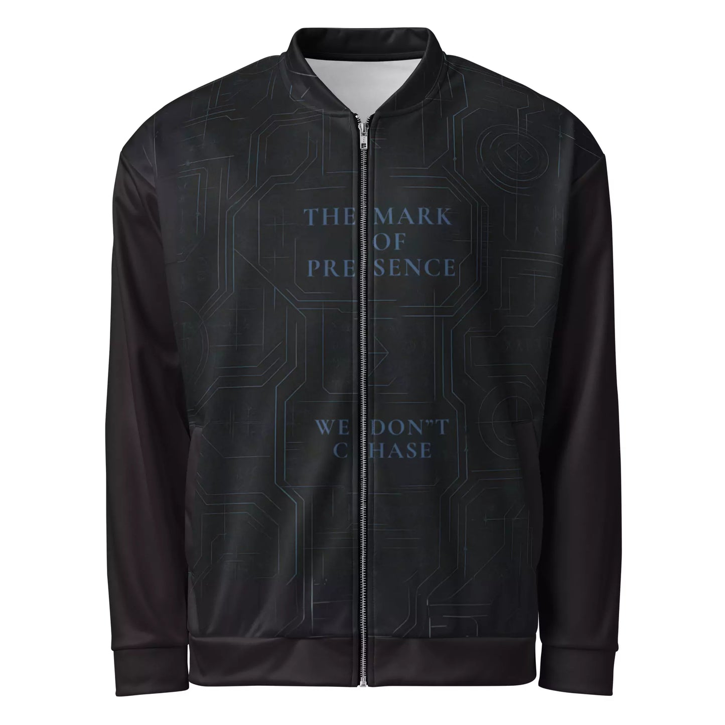 The Mark of Presence Bomber Jacket - The Mark of Presence Black Bomber Jacket for Men | Best Bomber Jackets Alex Shogun Men's Clothes