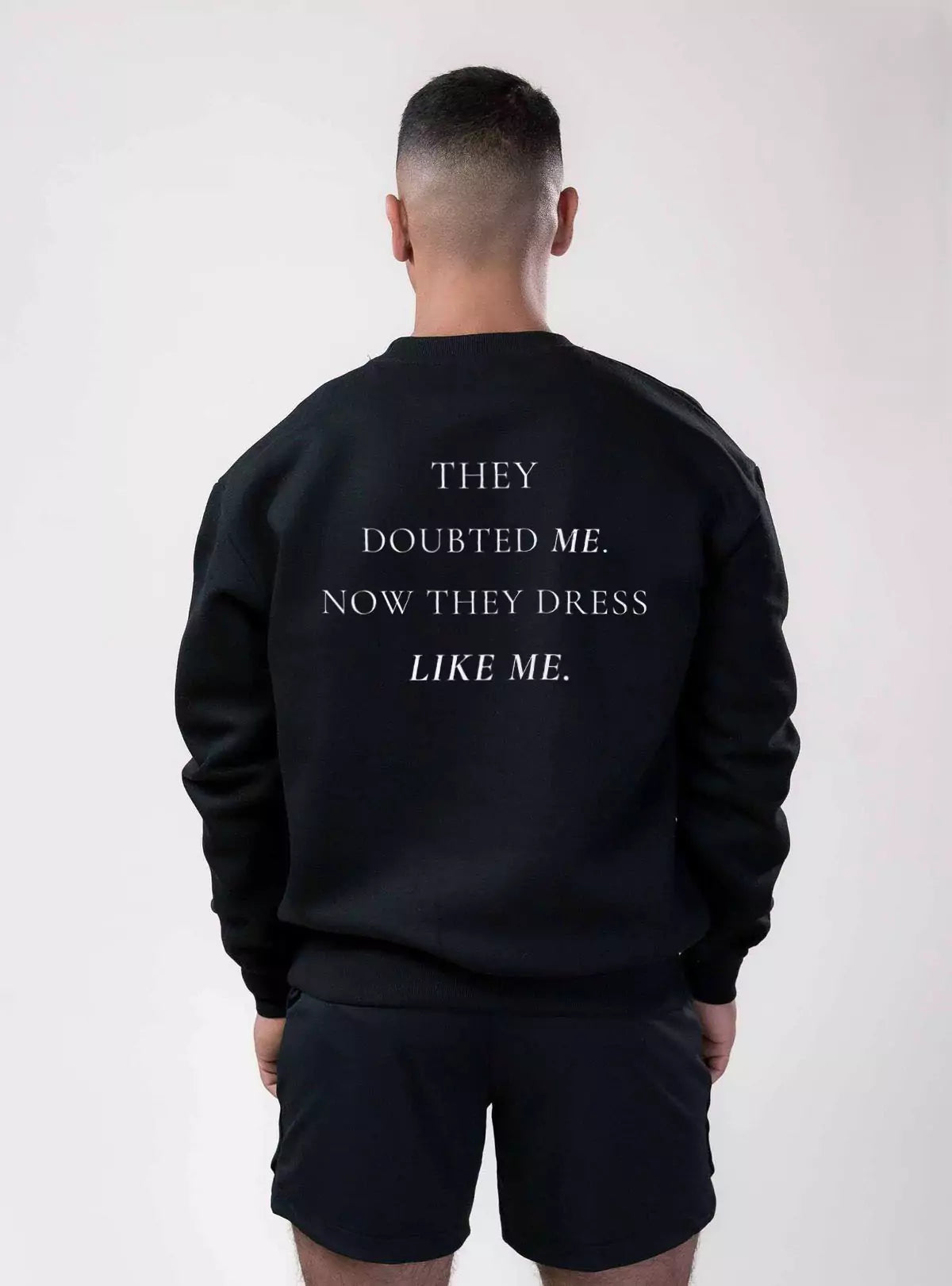 They Follow Me Oversized Sweatshirt - Men's Oversized Heavyweight Sweatshirt | Dark Masculine | Alex Shogun Alex Shogun Men's Clothes