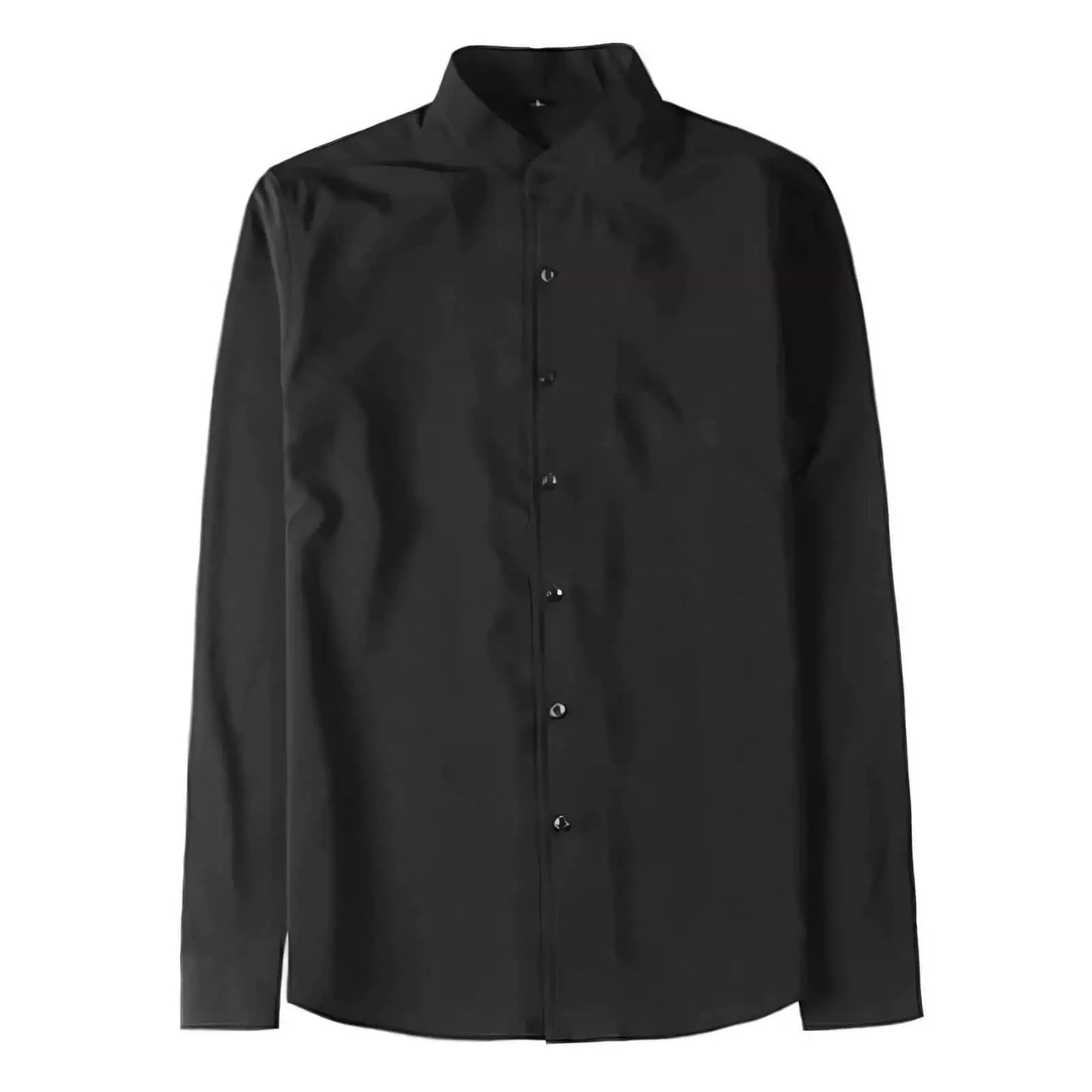 Tuxedo Long-Sleeve Shirt - Men's Tuxedo Shirt | Dark Formal Long Sleeve | Alex Shogun Alex Shogun Men's Clothes