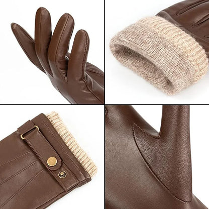 Premium Leather Gloves - Premium Leather Gloves for Men: Warm, Stylish, and Functional Alex Shogun Men's Clothes