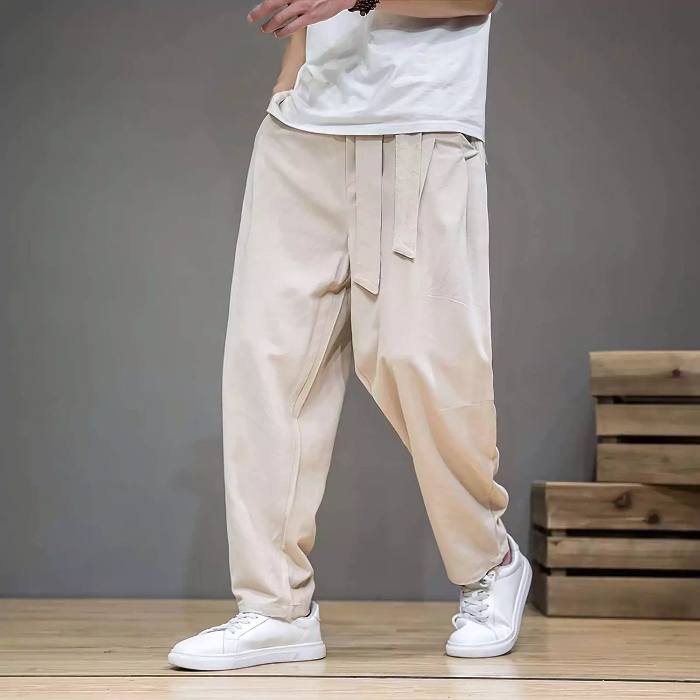 Ale Shogun Linen Harem Pants - Alex Shogun Linen Harem Pants for Men | Relaxed Fit & Style Alex Shogun Men's Clothes