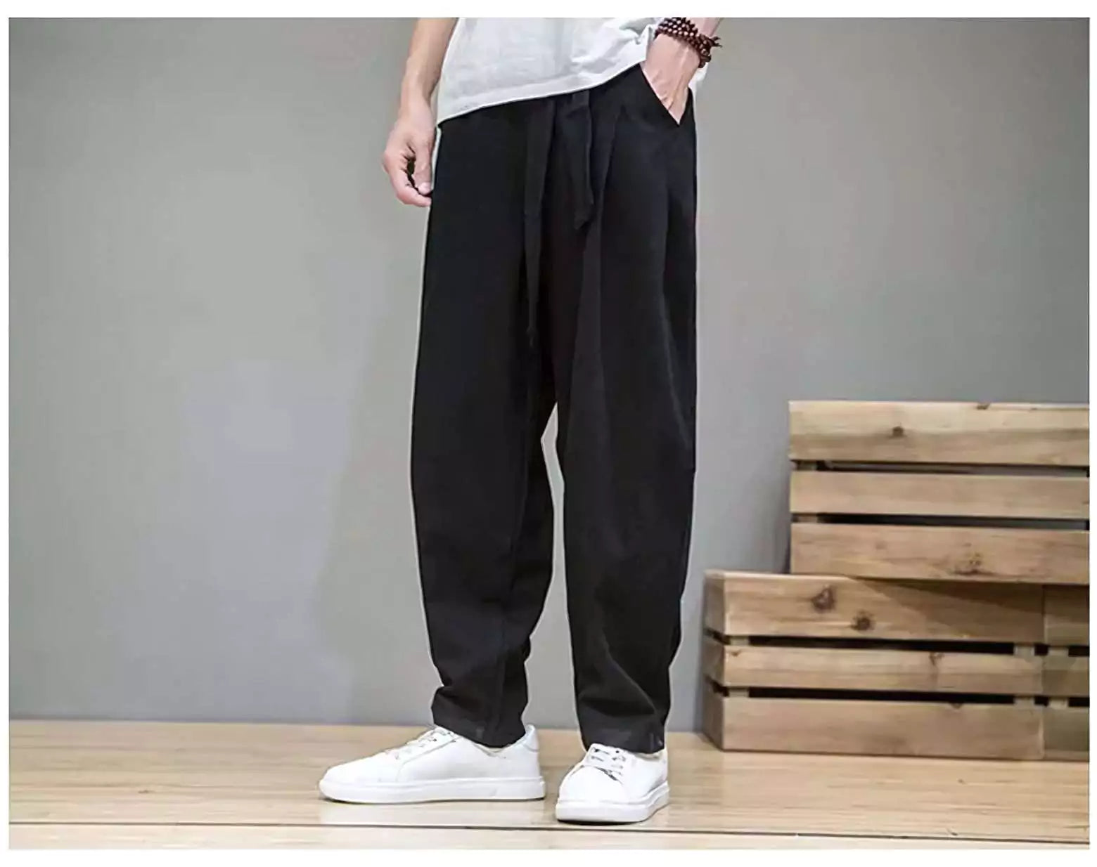 Ale Shogun Linen Harem Pants - Alex Shogun Linen Harem Pants for Men | Relaxed Fit & Style Alex Shogun Men's Clothes