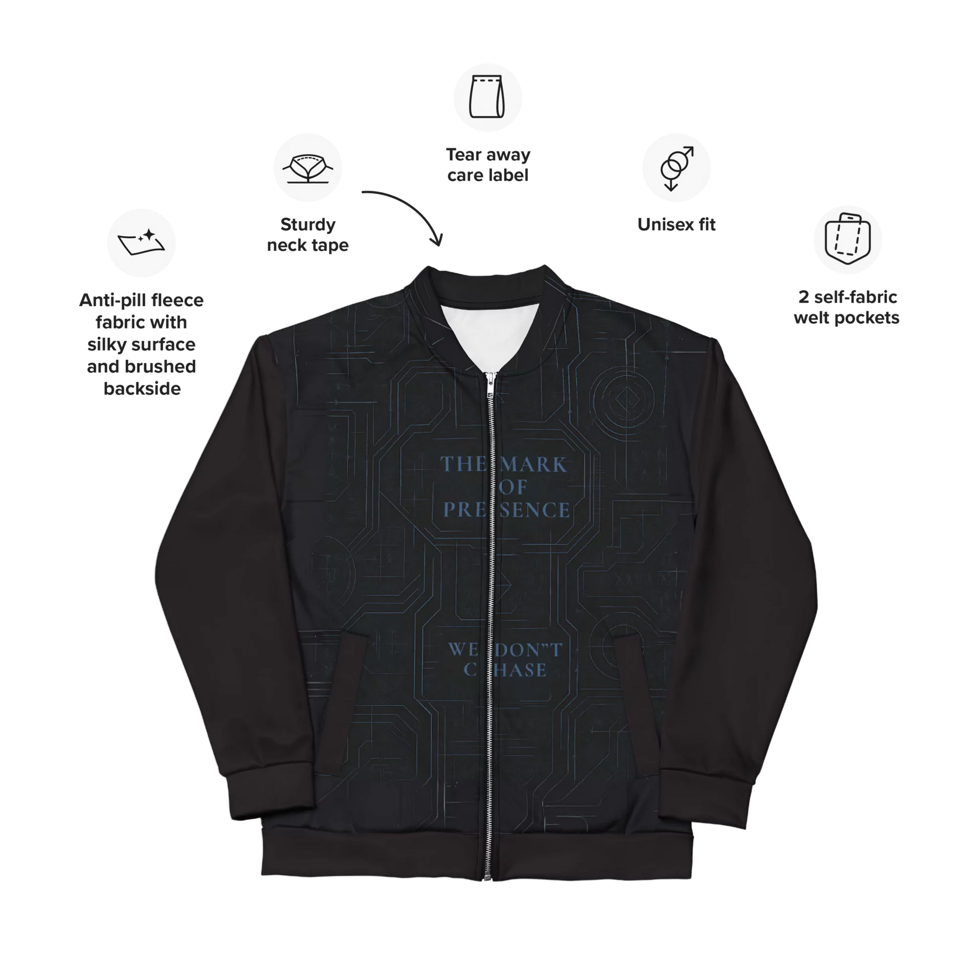 The Mark of Presence Bomber Jacket - The Mark of Presence Bomber Jacket Alex Shogun Men's Clothes