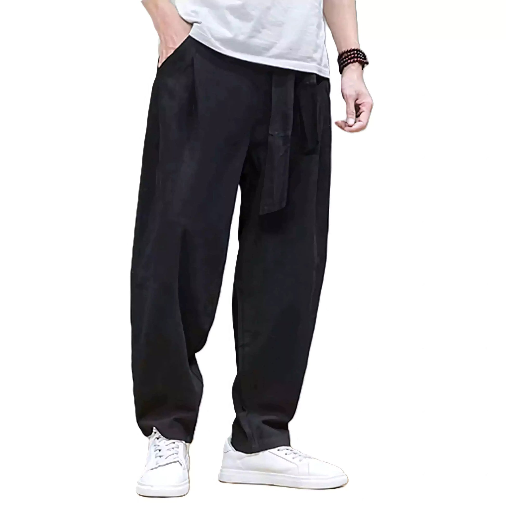 Alexshogun Linen Harem Pants - Alexshogun Linen Harem Pants | Loose Fit, Comfy Style Alex Shogun Men's Clothes