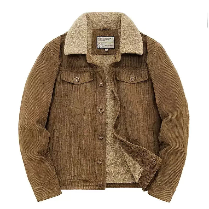 Men's Corduroy Bomber Jacket with Sherpa Lining -  #  Top Men's Corduroy Bomber Jacket | Warm, Stylish, and Comfortable 